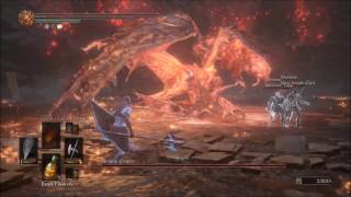 Dark Souls 3 Ringed City dlc Summon Amnesic Lapp and Slave Knight Gael 3rd Bonfire [upl. by Aremmat]