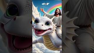 Jesus with the White Baby Dragon edit shorts fe jesus dragon [upl. by Netnilc]