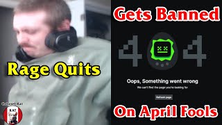 BossmanJack Rage Quits Gets Banned on April Fools [upl. by Dnaltiac896]