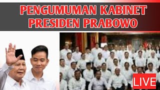 Pengumuman kabinet Bapak PRABOWO semoga amanah [upl. by Cynthea]