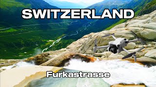 FURKASTRASSE  SWITZERLAND  4K Cinematic Drone Video  DJI Mini 4 Pro  Szwajcaria [upl. by Jaymee]