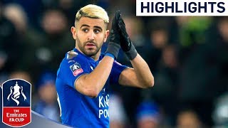 Leicester 10 Sheffield Utd  Great Vardy Header from Superb Mahrez Assist  Emirates FA Cup 201718 [upl. by Annay]