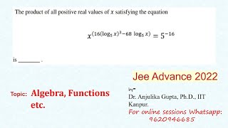 Q29  JEE Adv 2022  Equation Quadratic  Algebra [upl. by Setiram]