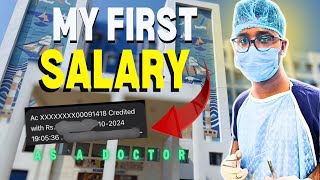 Finally I got my first salary ❤️  doctor salary in India  how much doctor can earn [upl. by Leunad]