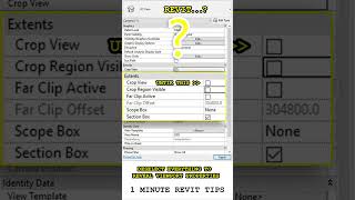 Revit Viewport Tip 02  CROP  UNCROP Viewport shorts [upl. by Anileve]