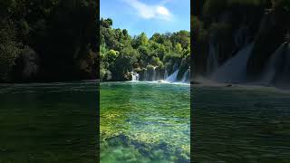 Krka National Park it’s known for a series of 7 waterfalls krka croatia krkanationalpark shorts [upl. by Rayle]