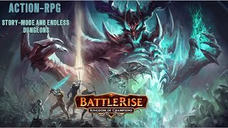 REVIEW GAME  BATTLE RISE  ADVENTURE RPG  GAME ROLEPLAYING  DUNGEON AND STORY MODE ADVENTURE [upl. by Enilrad]