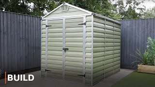 BUILD  Skylight Plastic Shed Installation  8 x 6 [upl. by Aisinoid]