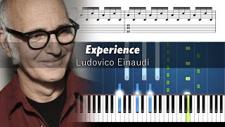 Ludovico Einaudi  Experience  Piano Tutorial with Sheet Music [upl. by Enetsirhc]