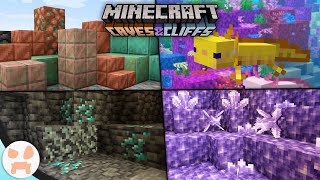 Everything in the Minecraft 117 Caves and Cliffs Update [upl. by Adliw]