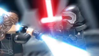 Lego Star Wars Stop Motion Film Rey vs Kylo Ren Duel of the Fates [upl. by Batish800]