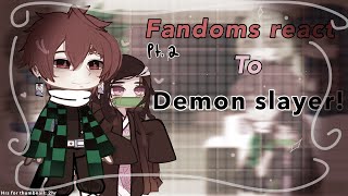 Fandom reacts to  Demon slayer Short [upl. by Kera]