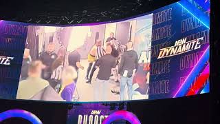 LIVE CROWD REACTION FROM CM PUNK SECURITY FOOTAGE  AEW DYNAMITE APRIL 10 2024 aewdynamite cmpunk [upl. by Skvorak931]