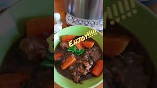 Braised Beef Slow Cooker Easy Recipe shorts [upl. by Vullo12]