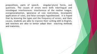 Interlingual and Intralingual Interferences in English Narrative Essays Written by Indonesian Studen [upl. by Ivory]