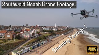 Southwold Beach Drone Footage  DJI Mini 4 Pro [upl. by Adnoluy]