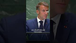 Macron says Israels war on Gaza has gone on too long [upl. by Halona507]