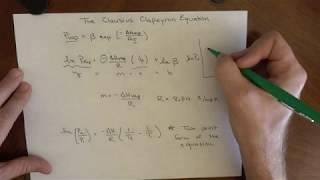 Using the ClausiusClapeyron Equation to Calculate Vapor Pressure [upl. by Nils]