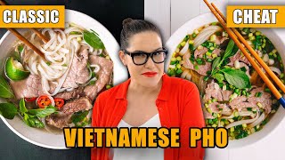 Vietnamese Pho 🍜 CLASSIC vs CHEAT  Marions Kitchen [upl. by Cirtemed]