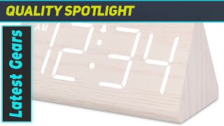 DreamSky Wooden Digital Alarm Clock  The Ultimate Bedroom Companion [upl. by Noimad]