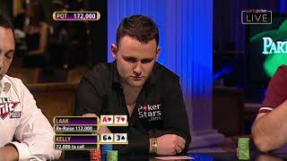 JP Kelly vs Phil “The Unabomber” Laak  Poker Legends  World Open V [upl. by Hgielrebma]