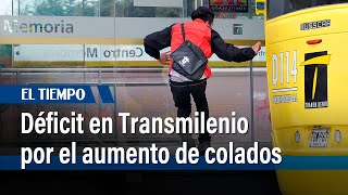 Déficit en TransMilenio por el aumento de colados  El Tiempo [upl. by Arotak]