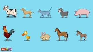 The Animal Sounds Song  Domestic Animals [upl. by Hanzelin]