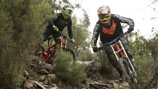 Mountain biking downhill  the Scott team [upl. by Barhos]