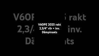 V60PE 234quot rör  inv Dämpinsats 1quota Kallstart [upl. by Cally]