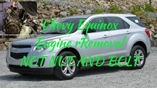 Chevy equinox engine removalthrough the topnot nut and boltbut easy to do Overview [upl. by Layol]