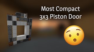 Most Compact 3x3 Piston Door  Minecraft 119 [upl. by Capps]