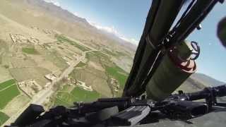 Cockpit View  OH58D Kiowa Warrior over Afghanistan [upl. by Alexandrina]