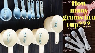 How many Grams in a Cup  Baking Basics  Grams to Cup Conversion  Cup  Tbsp Baking Tips [upl. by Lamej]