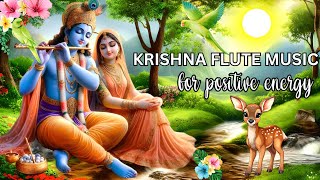 KRISHNA FLUTE MUSIC FOR POSITIVE ENERGYMEDITATION  RELAXING MUSIC MORNING FLUTEINDIAN FLUTE377 [upl. by Mur]