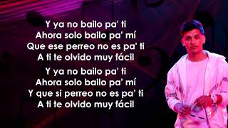 Migrantes MYA  No Bailo Pa Ti LetraLyrics [upl. by Lashonde]