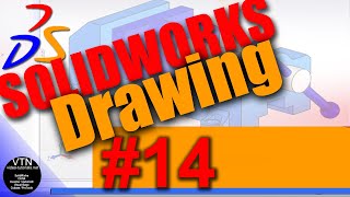 SOLIDWORKS Drawing 14  Foreshorten Dimension [upl. by Yetsirhc623]