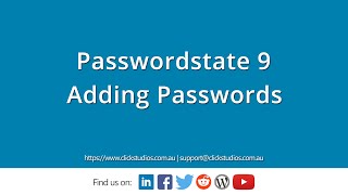 Adding Passwords into Passwordstate [upl. by Nero]