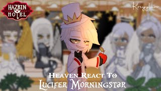 Heaven React To Lucifer Morningstar ◆ Hazbin Hotel ◆ credits on description ◆ kreyyluvv [upl. by Judith269]