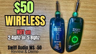 Swiff Audio Wireless Guitar System  Wireless NOT on 24ghz or 58ghz [upl. by Sherourd812]