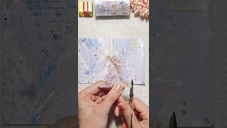 Journal With Me ASMR  🪻Convallaria Majalis Linn 🩵asmr scrapbooking journal [upl. by Ellerad]