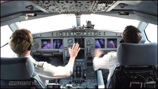 Airbus A330  Approach and Landing in Frankfurt ENG sub [upl. by Howlan]