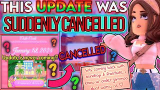 THIS ROYALE HIGH UPDATE WAS MYSTERIOUSLY CANCELLED WHY THOUGH ROBLOX Royale High News [upl. by Nyrad945]