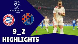 Bayern Munich vs Dinamo Zagreb  UEFA Champions League 202425 Highlights 92 [upl. by Hctim]