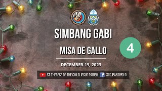 LIVE  December 19 2023  4th Day of Simbang Gabi Misa de Gallo [upl. by Seline]