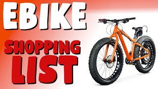 ELECTRIC BIKE SHOPPING LIST  FAT BIKE 12OMM BBSHD BAFANG MID MOTOR FAT TYRES E FAT BIKE [upl. by Chapnick]