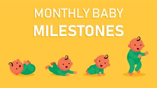 What are Baby Monthly Milestones How Should a Baby Grow [upl. by Anerehs]