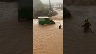 Deadly flash floods in Spain spainfloods flashfloods spain [upl. by Gemma998]