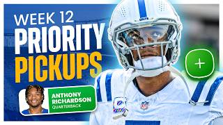 Top 7 Fantasy Football Waiver Wire Pickups for Week 12  Priority Adds 2024 [upl. by Cheung54]