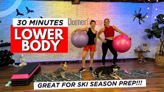 30 Min  LOWER BODY Workout  GREAT FOR SKI AND SNOWBOARDING SEASON [upl. by Adna]