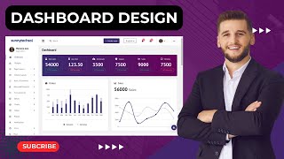 Create a Stunning Ecommerce Dashboard Design with HTML CSS BOOTSTRAP JS  Source Code  Web Tutorial [upl. by Alekat]